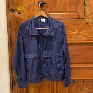 Columbia Women's Sunny City Windbreaker, Navy Large